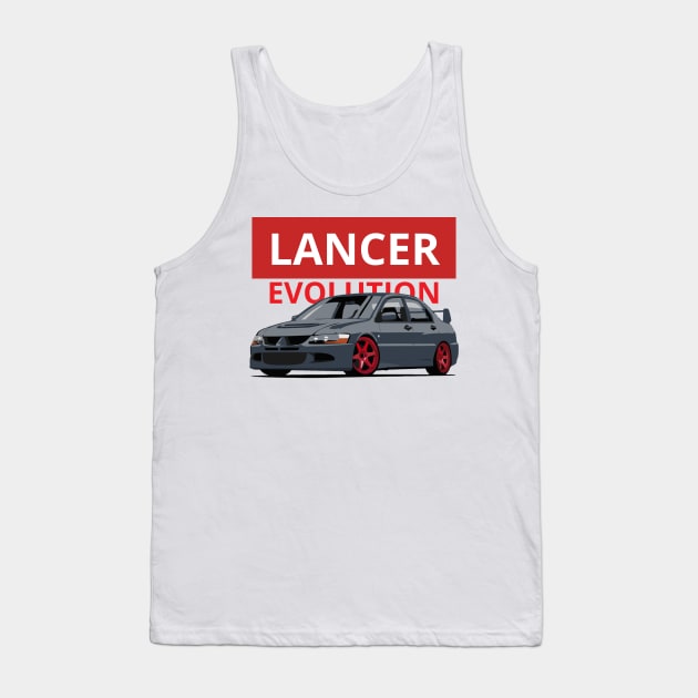 mitsubishi lancer evolution Tank Top by artoriaa